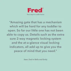 Fred Screw Fit Stairgate - White
