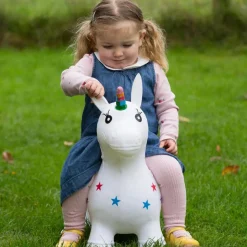 Happy Hopperz - White Unicorn