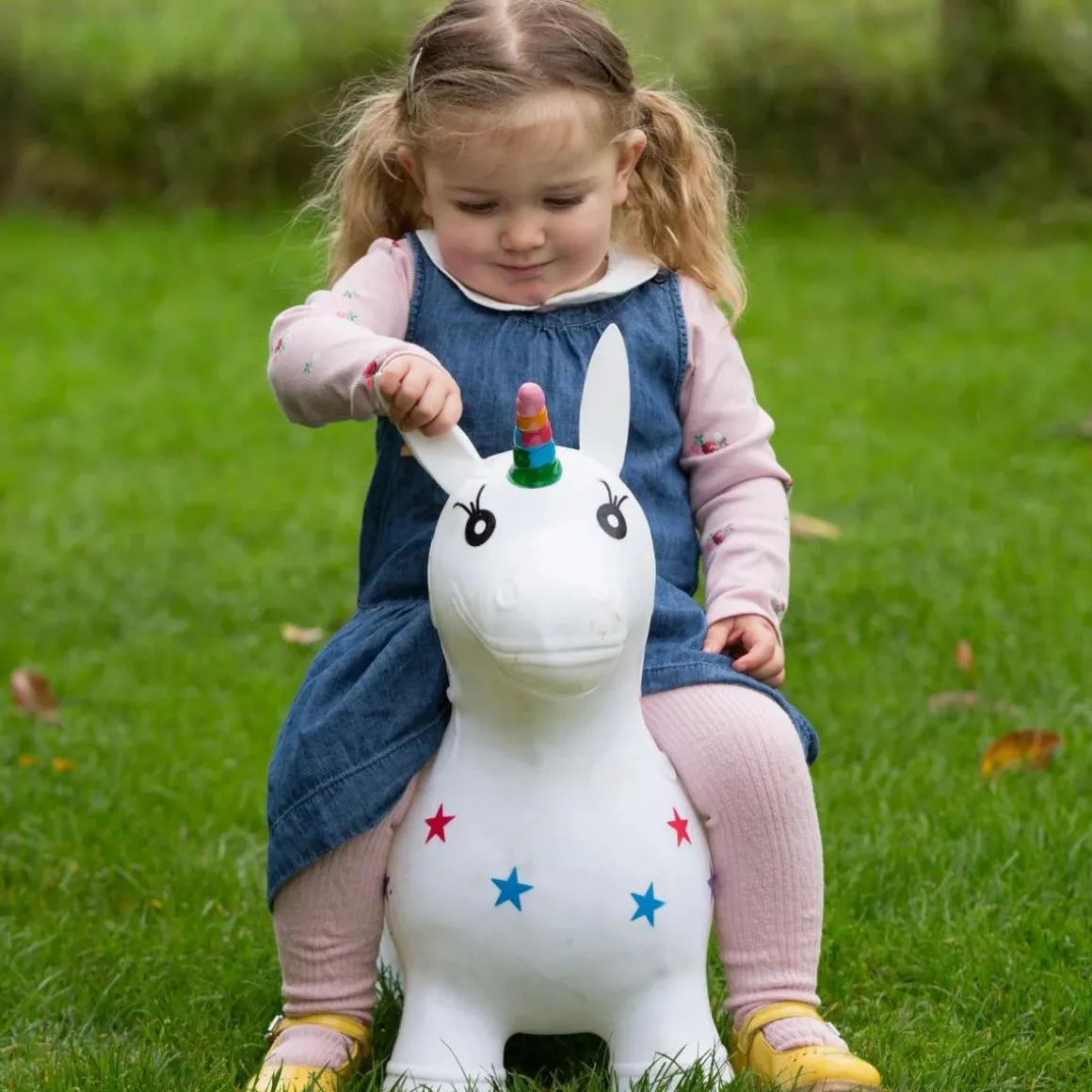 Happy Hopperz - White Unicorn
