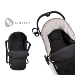 Hauck 2 in 1 Carry Cot - Charcoal