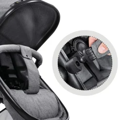 Hauck Atlantic Twin Pushchair - Grey