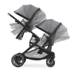 Hauck Atlantic Twin Pushchair - Grey