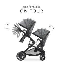 Hauck Atlantic Twin Pushchair - Grey