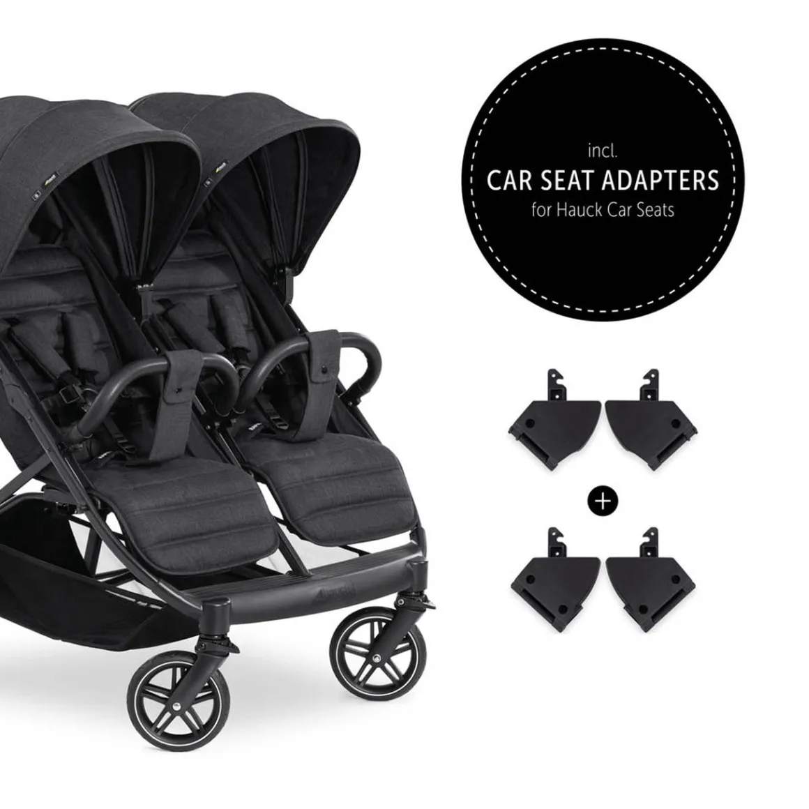 Hauck Uptown Duo Twin Pushchair - Black
