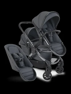 iCandy Peach 7 Pushchair & Carrycot - Double Bundle - Dark Grey