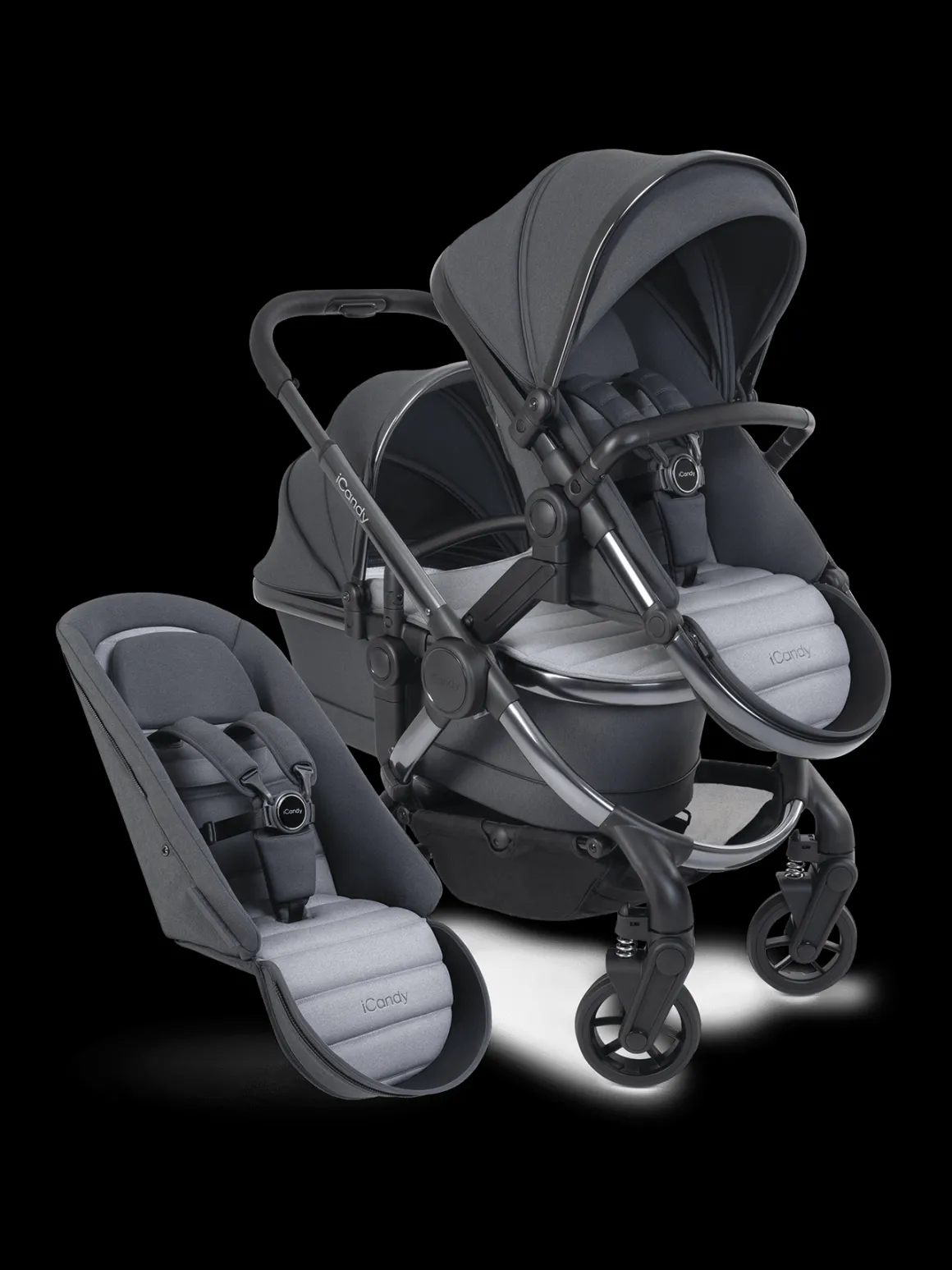 iCandy Peach 7 Pushchair & Carrycot - Double Bundle - Truffle