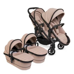 iCandy Peach 7 Pushchair & Carrycot - Twin Bundle - Cookie
