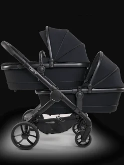 iCandy Peach 7 Pushchair & Carrycot - Twin Bundle - Black