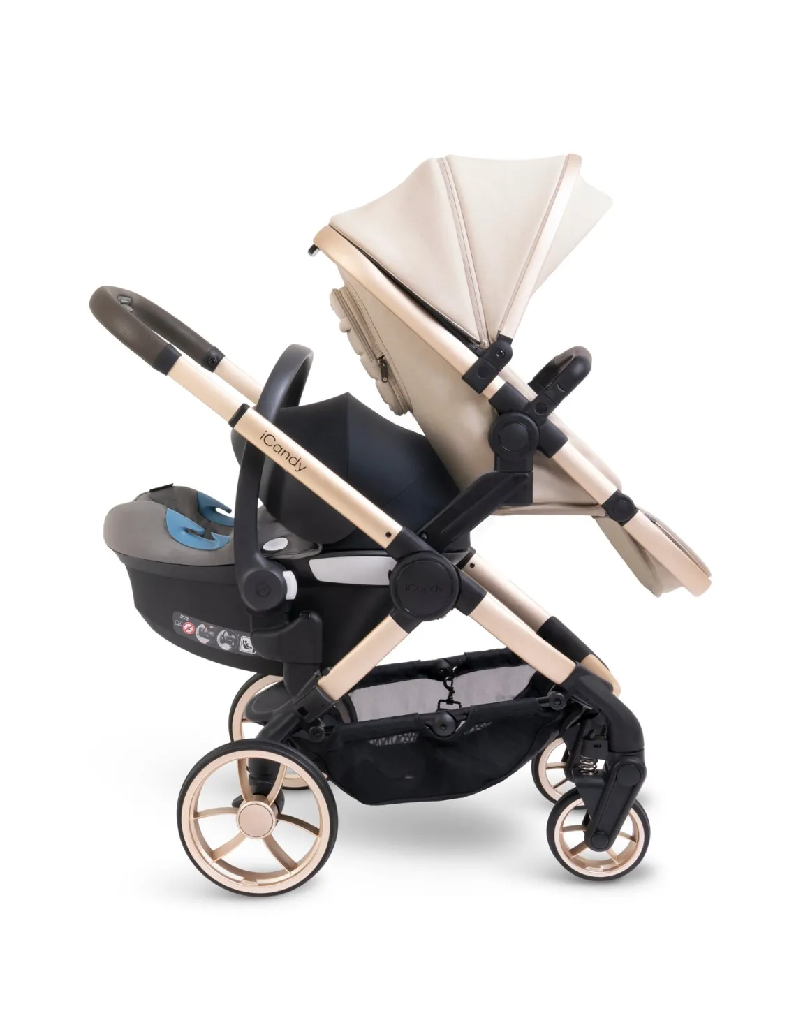 iCandy Peach 7 Pushchair & Carrycot - Double Bundle - Biscotti