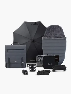 iCandy Peach 7 Pushchair & Carrycot Complete Bundle - Dark Grey
