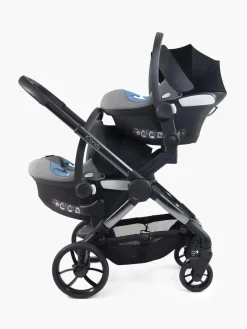 iCandy Peach 7 Pushchair & Carrycot - Twin Bundle - Dark Grey