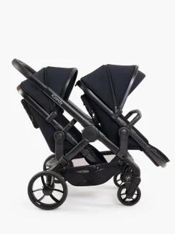 iCandy Peach 7 Pushchair & Carrycot - Twin Bundle - Black