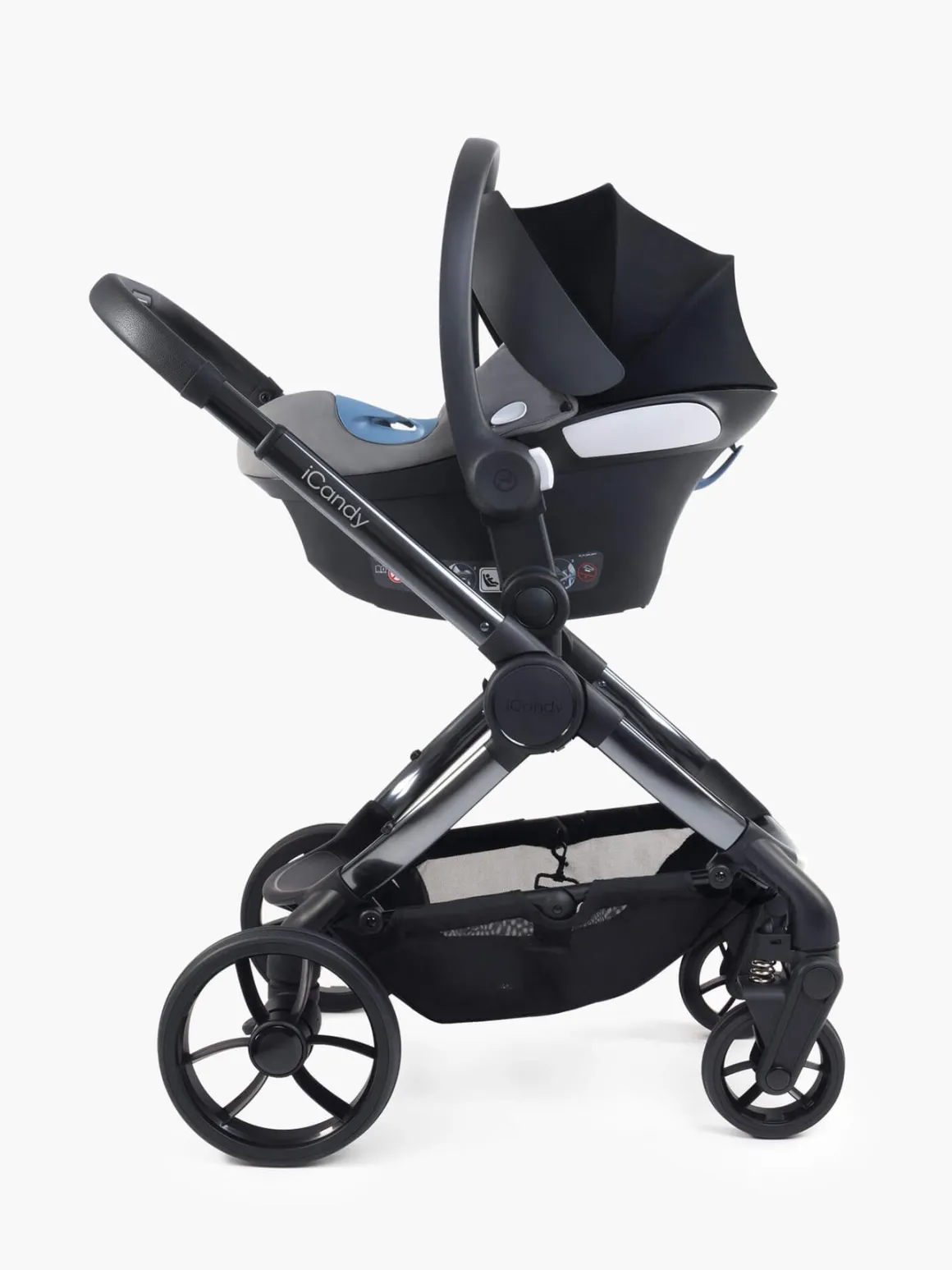 iCandy Peach 7 Pushchair & Carrycot - Double Bundle - Dark Grey