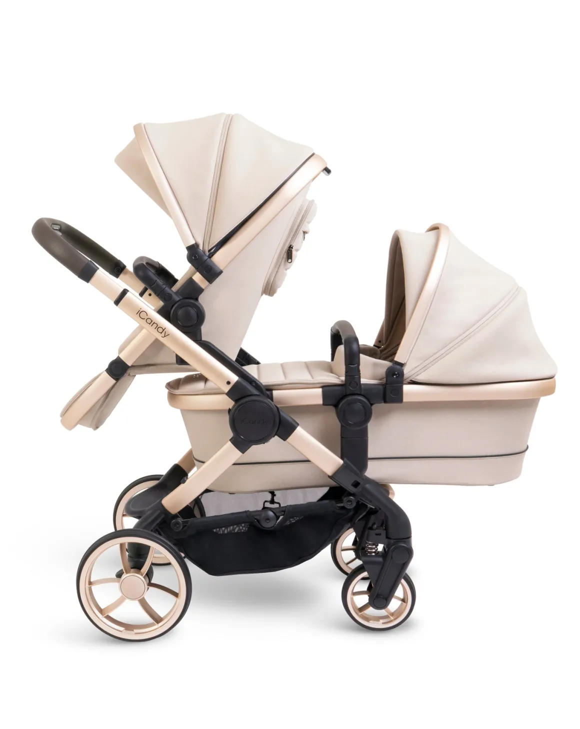 iCandy Peach 7 Pushchair & Carrycot - Double Bundle - Biscotti