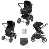 Ickle Bubba - Cosmo 2 in 1 Pushchair Set - Black/Tan