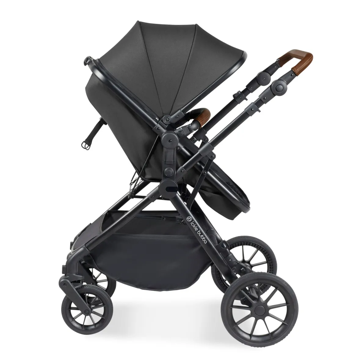 Ickle Bubba - Cosmo 2 in 1 Pushchair Set - Graphite/Tan