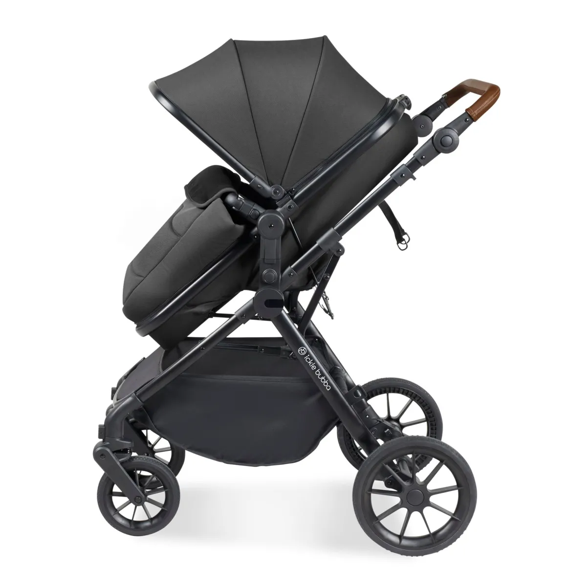 Ickle Bubba - Cosmo 2 in 1 Pushchair Set - Graphite/Tan