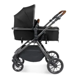 Ickle Bubba - Cosmo All in One i-Size Travel System with ISOFIX Base - Black/Tan