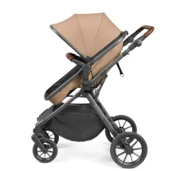 Ickle Bubba - Cosmo All in One i-Size Travel System with ISOFIX Base - Desert/Tan