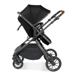 Ickle Bubba - Cosmo All in One i-Size Travel System with ISOFIX Base - Black/Tan
