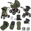 Ickle Bubba - Stomp Luxe - All in One i-Size Stratus Travel System & Isofix Base