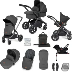 Ickle Bubba - Stomp Luxe - All in One Galaxy Travel System & Isofix Base