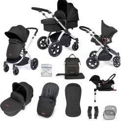 Ickle Bubba - Stomp Luxe - All in One Galaxy Travel System & Isofix Base