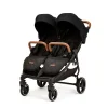 Ickle Bubba Venus Double Stroller - Black/Tan