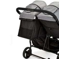 Ickle Bubba Venus Double Stroller -  Space Grey / Black