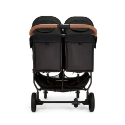 Ickle Bubba Venus Double Stroller - Black/Tan