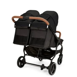 Ickle Bubba Venus Double Stroller - Black/Tan