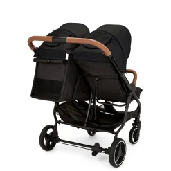 Ickle Bubba Venus Double Stroller - Black/Tan