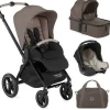 Jane Muum Pro + Micro Pro + Koos iSize R1 Travel System, Oak Milk