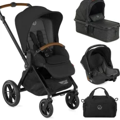 Jane Muum Pro + Micro Pro + Koos iSize R1 Travel System, Cold Black