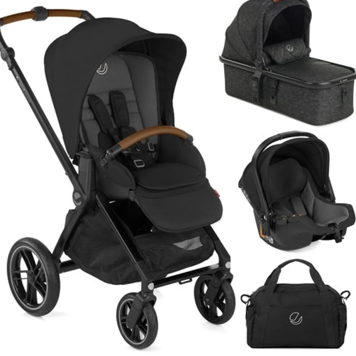 Jane Muum Pro + Micro Pro + Koos iSize R1 Travel System, Cold Black