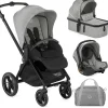Jane Muum Pro + Micro Pro + Koos iSize R1 Travel System, Dim Grey