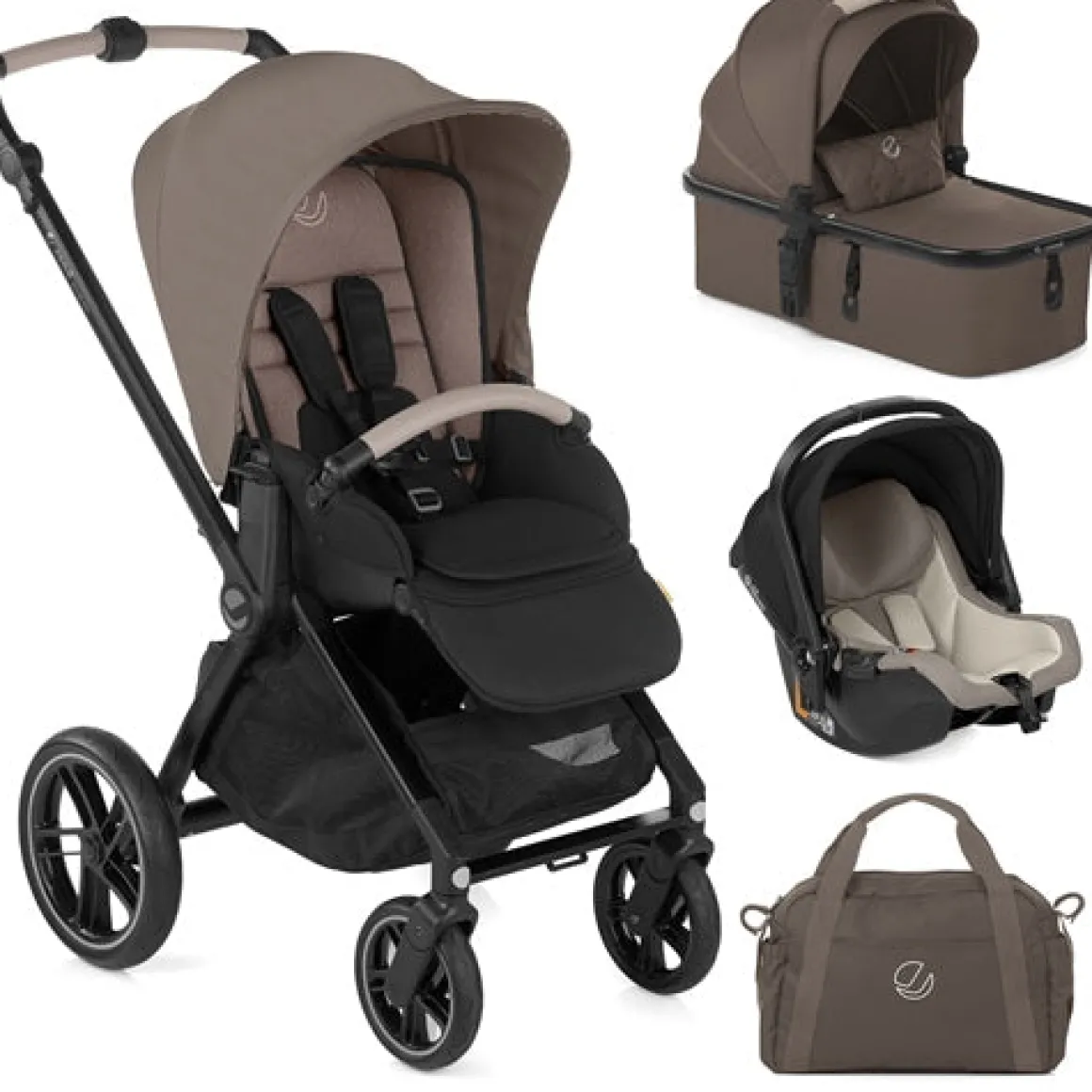 Jane Muum Pro + Micro Pro + Koos iSize R1 Travel System, Oak Milk