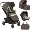 Jane Newel + Micro Pro + Koos iSize R1 Travel System, Oak Milk