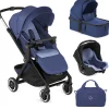 Jane Newel + Micro Pro + Koos iSize R1 Travel System, Lazuli Blue