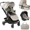 Jane Newel + Micro Pro + Koos iSize R1 Travel System, Sand