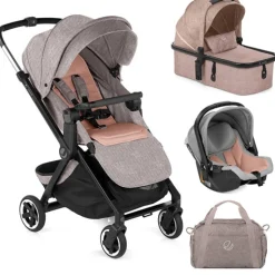 Jane Newel + Micro Pro + Koos iSize R1 Travel System, Pale