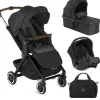 Jane Newel + Micro Pro + Koos iSize R1 Travel System, Cold Black
