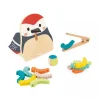 Janod Wooden Woodpecker and Caterpillars Game