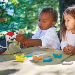 Janod Wooden Woodpecker and Caterpillars Game