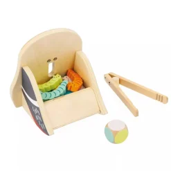 Janod Wooden Woodpecker and Caterpillars Game