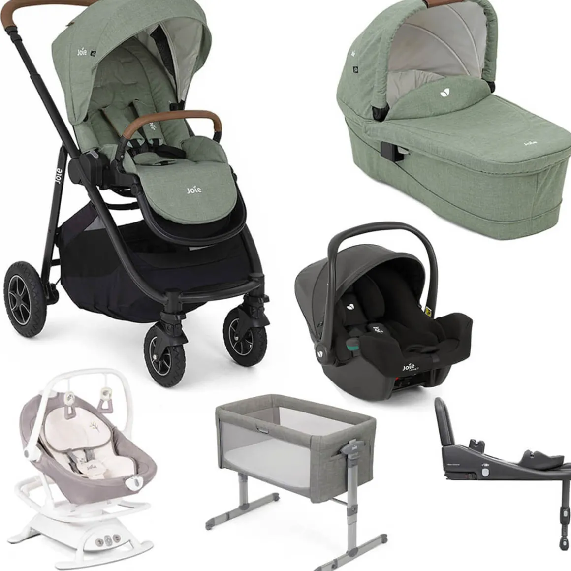 Joie Versatrax Newborn Essentials Bundle - Laurel