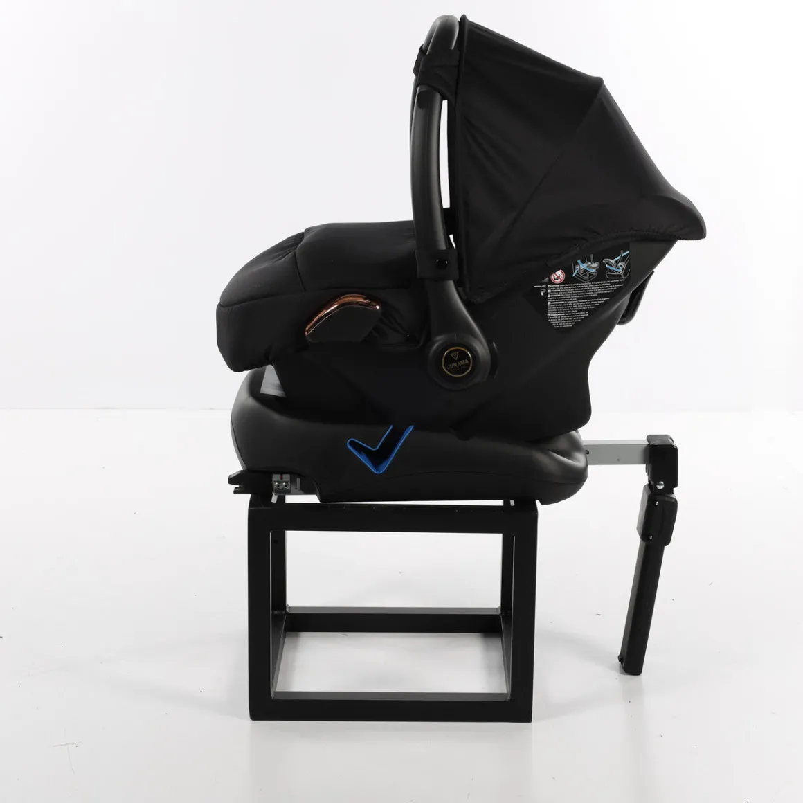 JUNAMA DIAMOND S LINE BLACK ROSE GOLD CAR SEAT