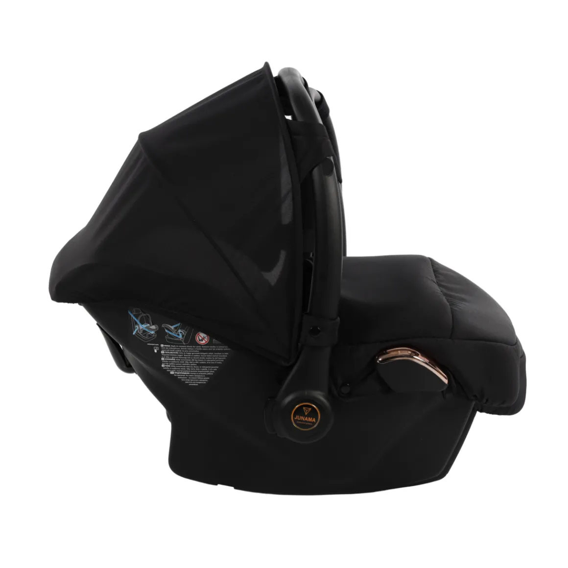 JUNAMA DIAMOND S LINE BLACK ROSE GOLD CAR SEAT