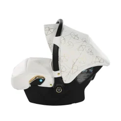 JUNAMA HEART WHITE GOLD CAR SEAT