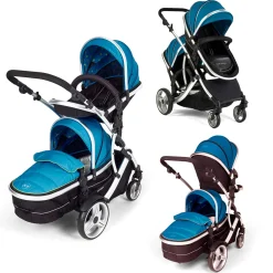 Kids Kargo - Duellette Baby & Tot - Tandem Double Stroller